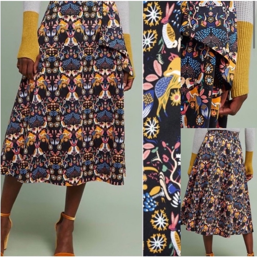 Anthropologie Eva Franco Wilderness Whimsy Skirt